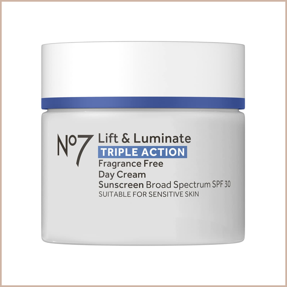 Lift & Luminate Triple Action Face Cream SPF 30 – Fragrance-Free Anti-Aging Day Moisturizer with Collagen Peptides & Brightening Complex – 1.69 oz