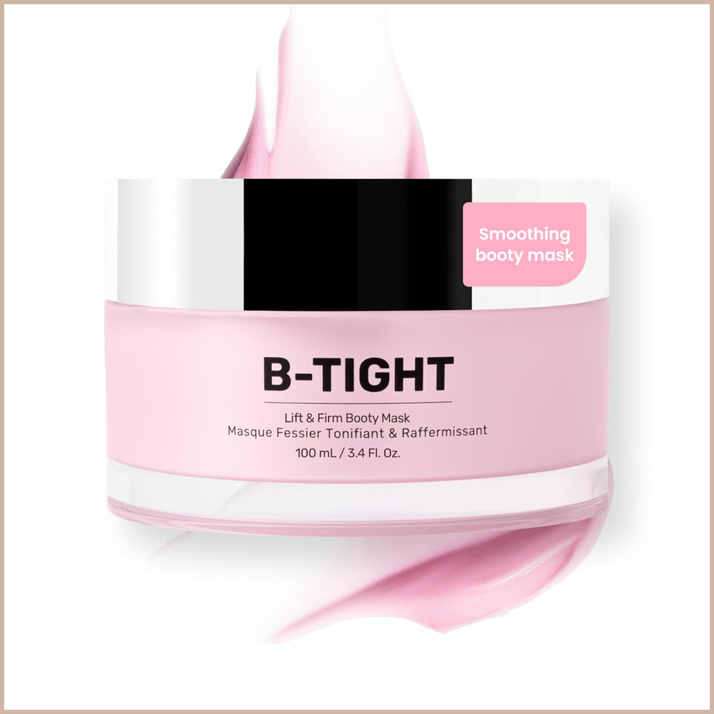 -TIGHT Lift & Firm Booty Mask – Skin Tightening & Firming Cream for Booty & Thighs with Caffeine & Brazilian Peppertree – 3.4 fl oz